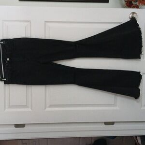 Saints abd Hearts Bell Bottom Black Sretch Jeans